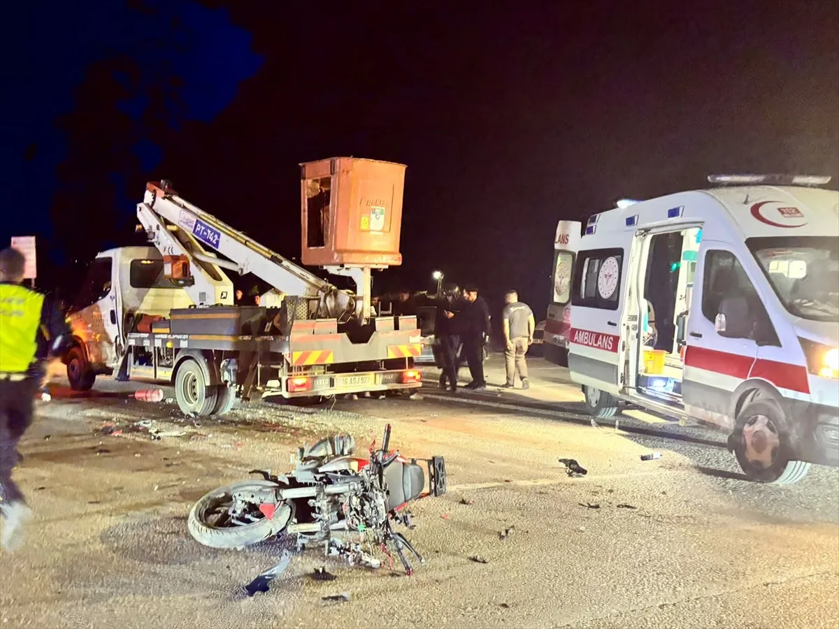 Bursa İnegöl'de Trafik Kazası: Motosiklet Sürücüsü Hayatını Kaybetti