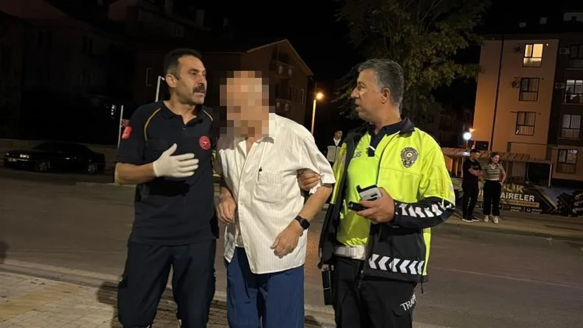 Aksaray'da Direksiyon Başında Kalp Krizi Geçiren Sürücüye Polis Ekiplerinden Hızlı Müdahale