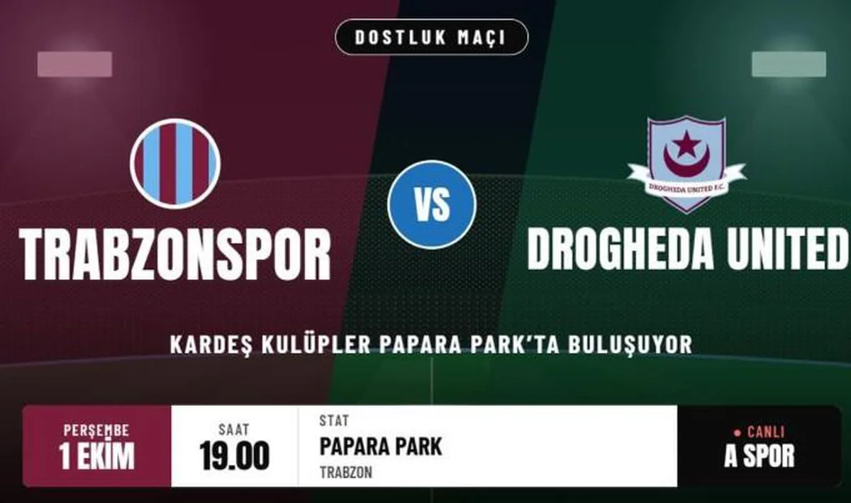 Trabzonspor ile Drogheda United Dostluk Maçı: Yayın Bilgileri ve Tüm Detaylar
