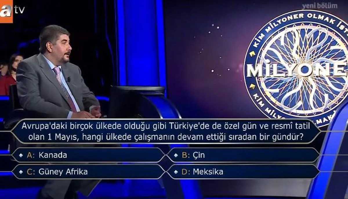 Kim Milyoner Olmak İster'de 1 Mayıs Sorusu: Hangi Ülkede Çalışma Devam Ediyor?
