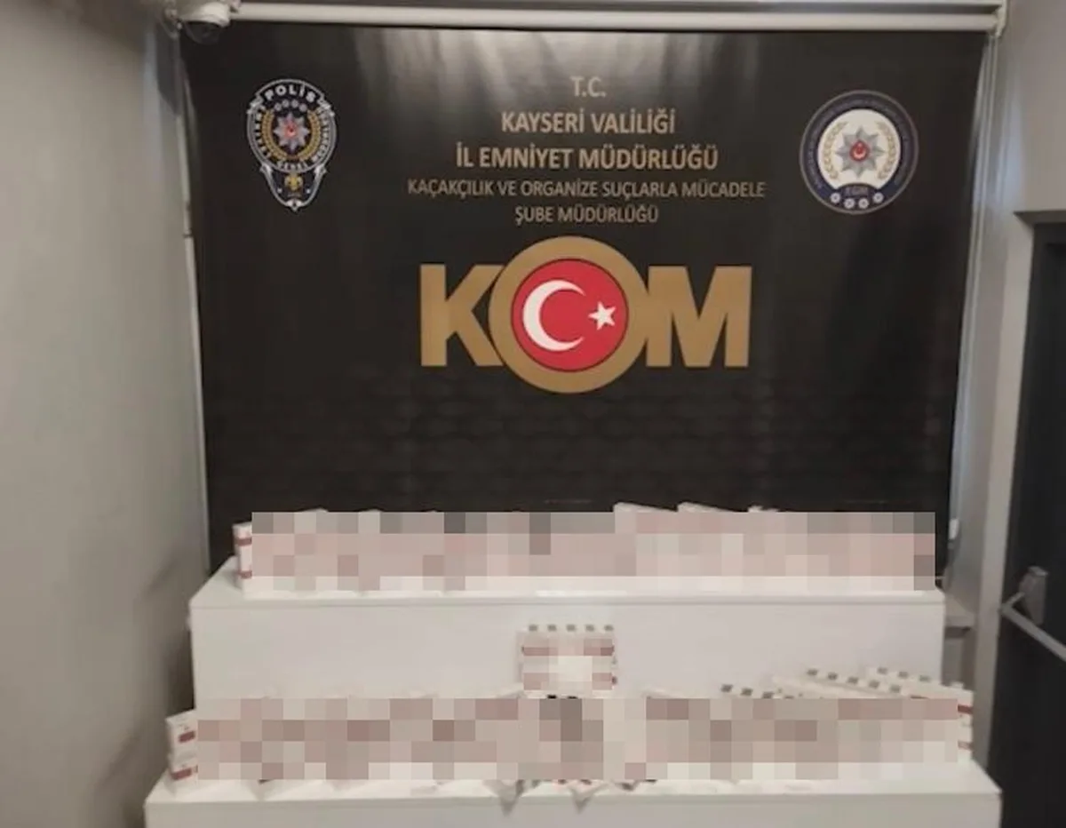 Kayseri'de Kaçakçılık Operasyonu: 130 Bin Makaron Ele Geçirildi
