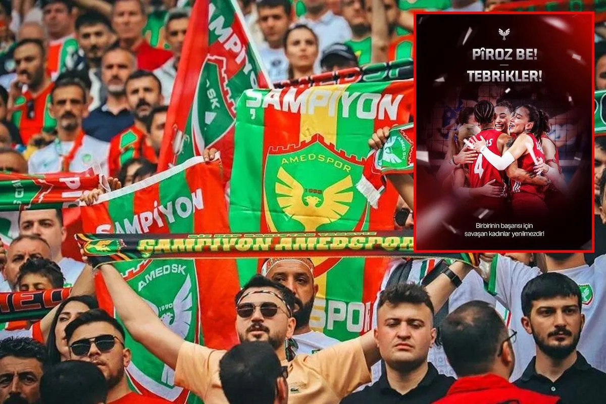 Amedspor'dan Avrupa Şampiyonu Filenin Sultanları'na İki Dilde Tebrik Mesajı