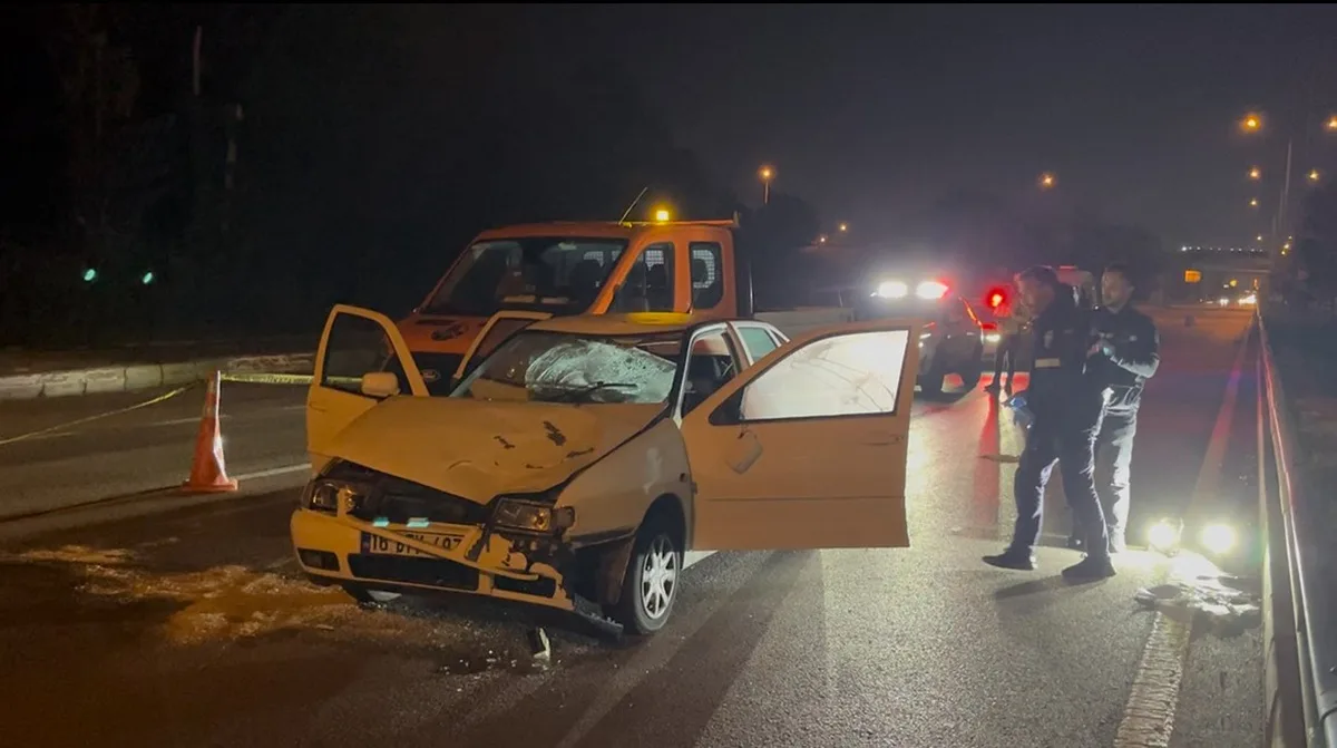 Bursa-İzmir yolunda feci kaza: Otomobilin çarptığı yaya hayatını kaybetti