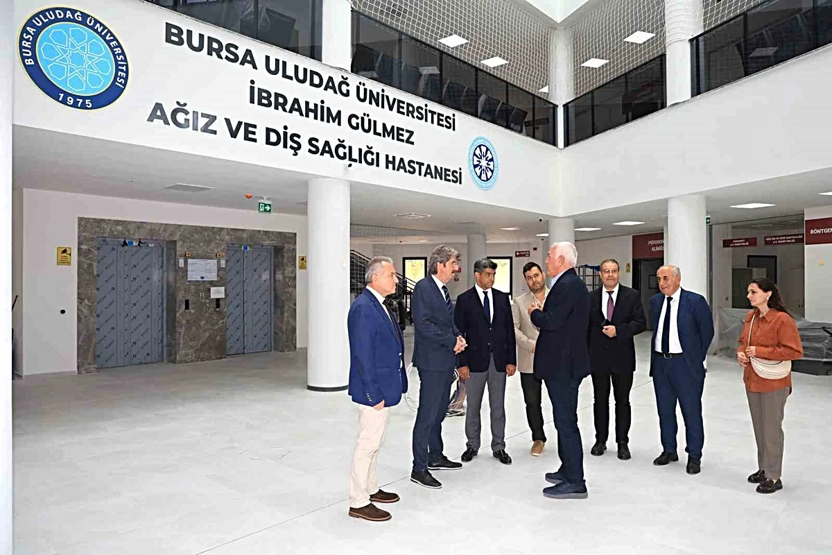 Bursa Uludağ Üniversitesi İbrahim Gülmez Ağız ve Diş Sağlığı Hastanesi İnşaatında İncelemeler