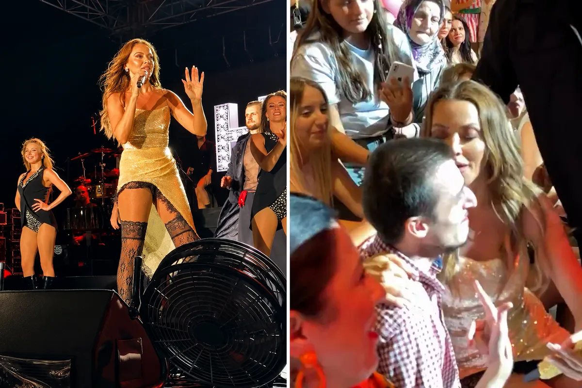 Hadise'den Bursa'daki Konserinde Duygusal Anlar: Sahneden İnerek Hayranını Öptü
